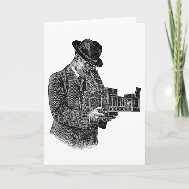 Carte de voeux "Graflex Camera" (Devant)