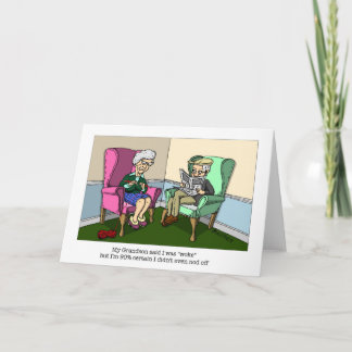 Carte de vœux grand-mère réveillée