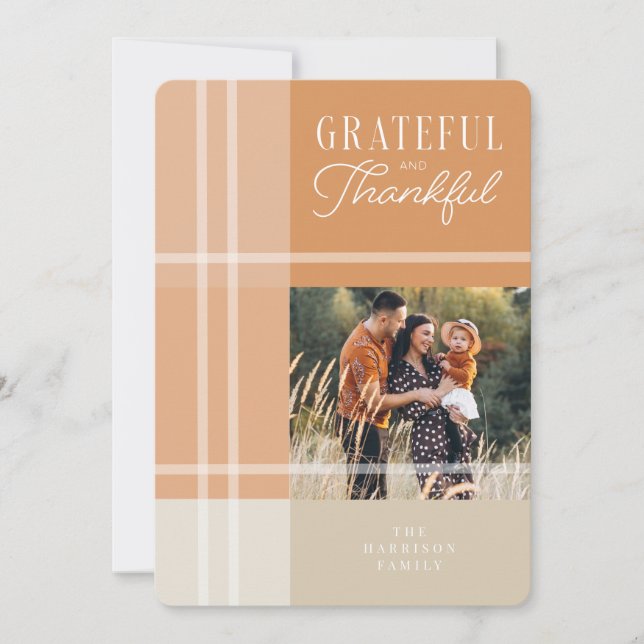 Carte de voeux Grateful & Thanksgiving (Devant)
