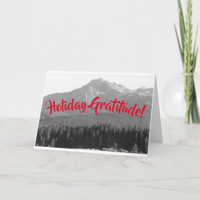Carte de voeux Gratitude de vacances (Devant)