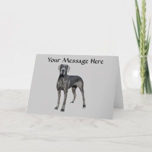 Carte de voeux Great Dane King of Dogs