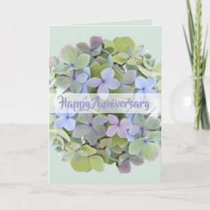 Carte de voeux Green Hydrangea Flower All Occasion