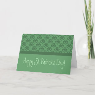 Carte de voeux Grunge Shamrock