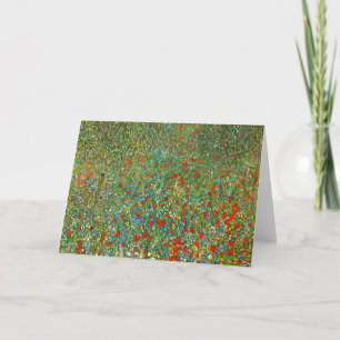 Carte de voeux Gustav Klimt Poppy Field
