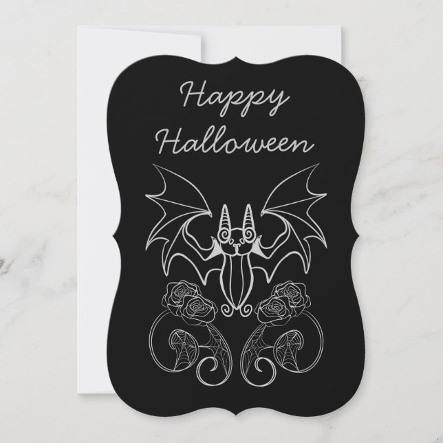 Carte de voeux Halloween (Devant)