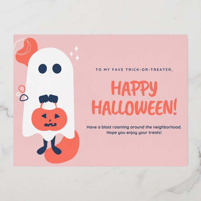 Carte de voeux Halloween (Recto)