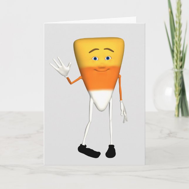 Carte de voeux Halloween Candy Corn (Devant)