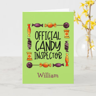 Carte de voeux Halloween de l'inspecteur officiel 