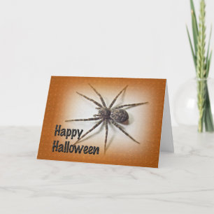 Carte de voeux Halloween Éffrayant Spider