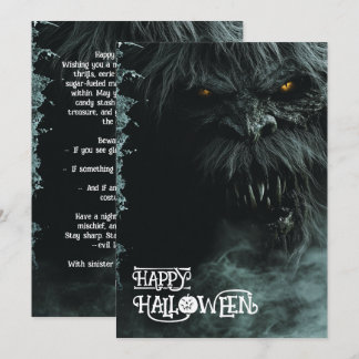 Carte de voeux Halloween Fangs-Out Fright Fest