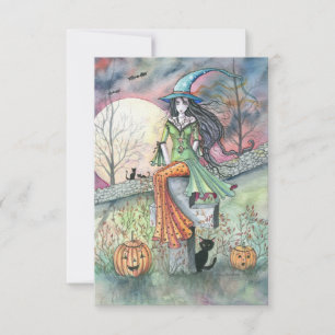 Carte de vœux Halloween Frisson d'octobre