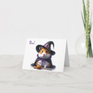Carte de voeux Halloween Hamster