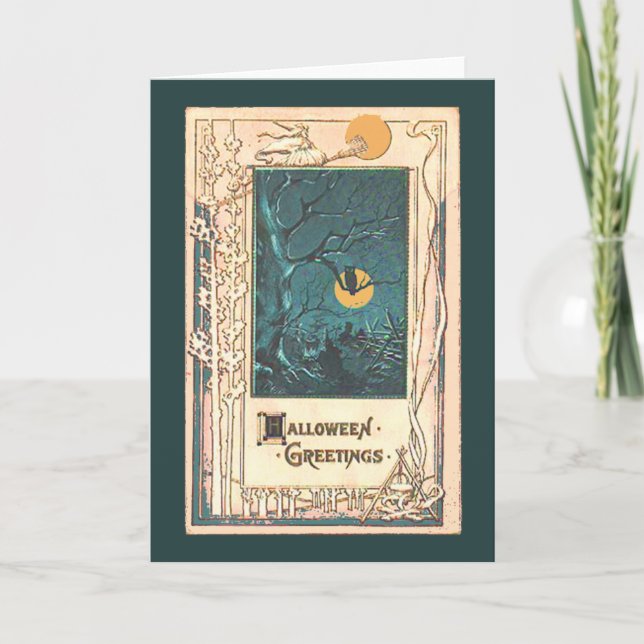 Carte de voeux Halloween inhabituelle (Devant)