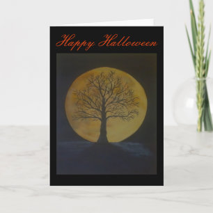 Carte de voeux Halloween Moon Harvest