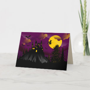 Carte de voeux Halloween pittoresque
