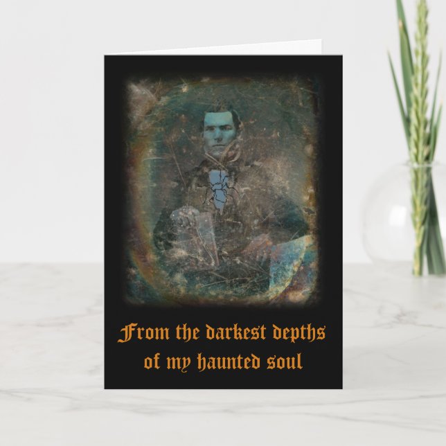 Carte de voeux Halloween silencieuse (Devant)