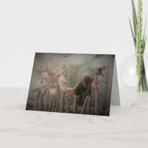 Carte de voeux Halloween sorcière effrayant