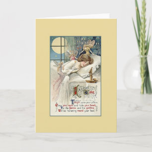 Carte de voeux Halloween vintage