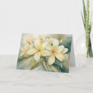 Carte de voeux Hamakua Coast Yellow Plumeria