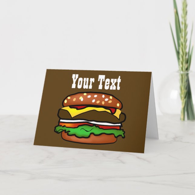 Carte de voeux Hamburger (Devant)