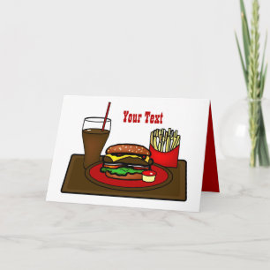 Carte de voeux Hamburger Platter