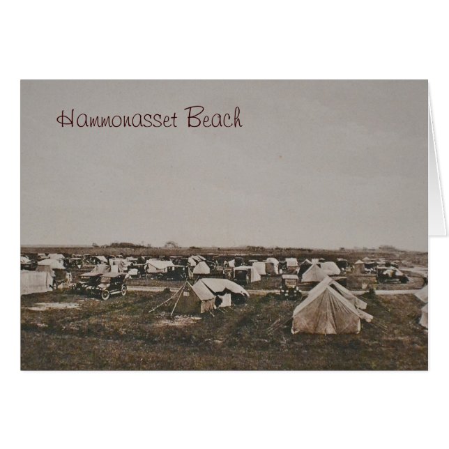 Carte de voeux Hammonasset vintage (Devant horizontal)