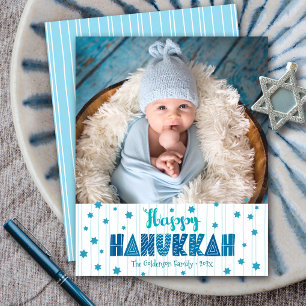 Carte de vœux Hanukkah Joyeux Budget Photo Amusant