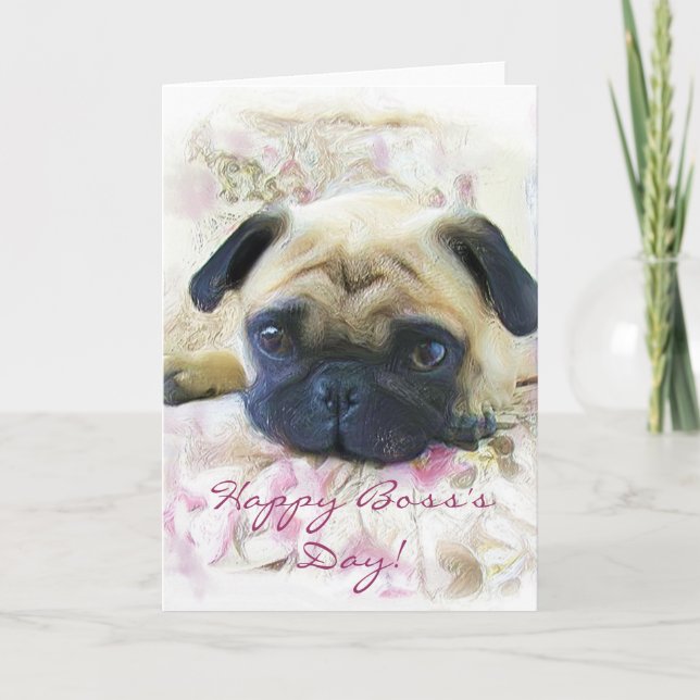 Carte de voeux Happy Boss's Day Carlin (Devant)
