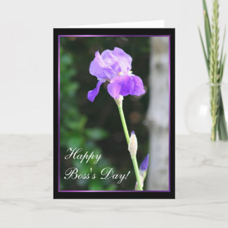 Carte de voeux Happy Boss's Day Iris