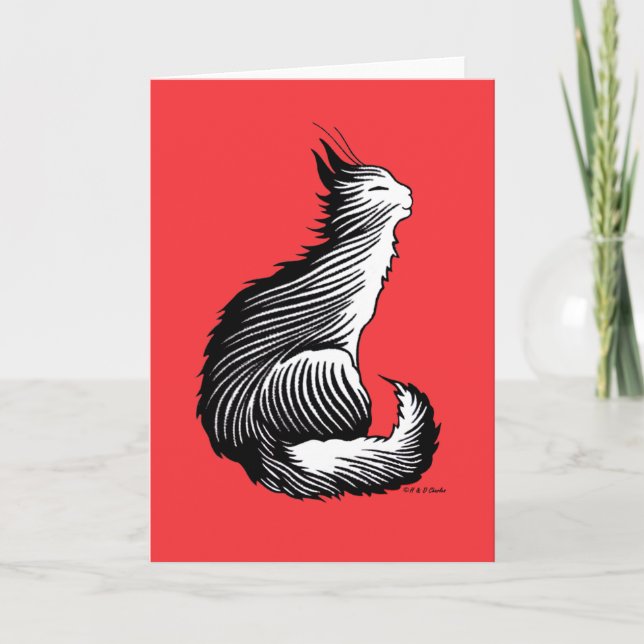 Carte de voeux "Happy Cat" (Devant)