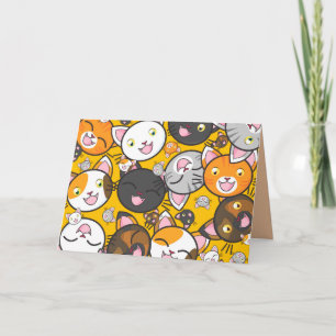 carte de voeux happy cats