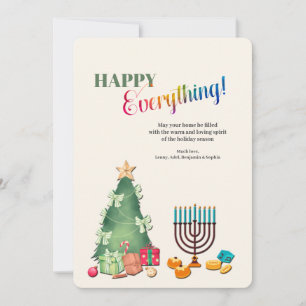 Carte de voeux Happy Everything Holiday