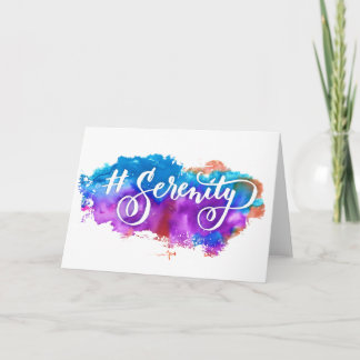 Carte de voeux Hashtag Serenity