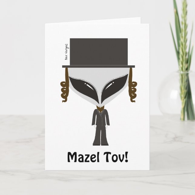 Carte de voeux Hasidic de juif (Devant)