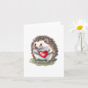 Carte de voeux Hedgehog