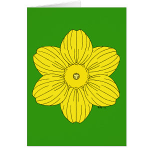 Carte de voeux héraldique Daffodil