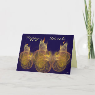 Carte de voeux heureuse de Diwali