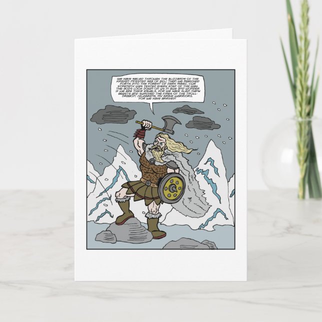 Carte de voeux heureuse de vendredi Viking (Devant)