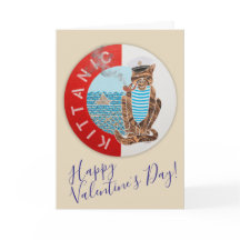 Carte de voeux Heureuse Sainte-Valentin avec capit