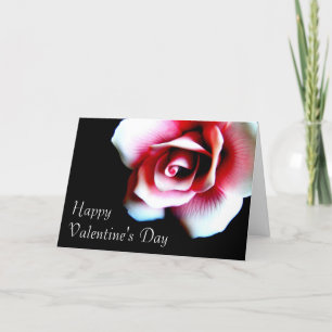 Carte de voeux Heureuse Sainte-Valentin Rose Rose