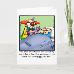 Carte de voeux Hilarious Get Well Humour