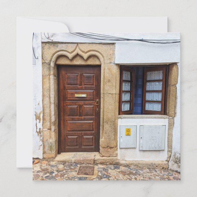 Carte de voeux historique Portugal Porte (Devant)