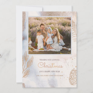 Carte de voeux hiver