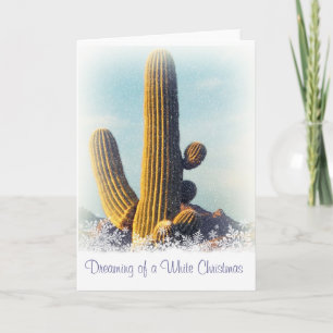 Carte de voeux hiver Saguaro Holiday