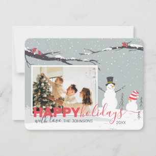 Carte de voeux hiver Snowman