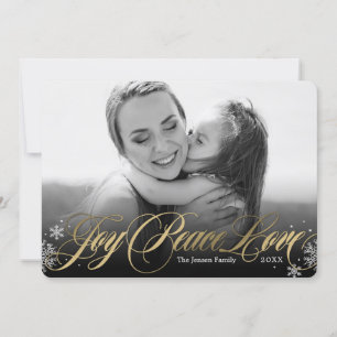 Carte de vœux hivernaux photo Fête Black