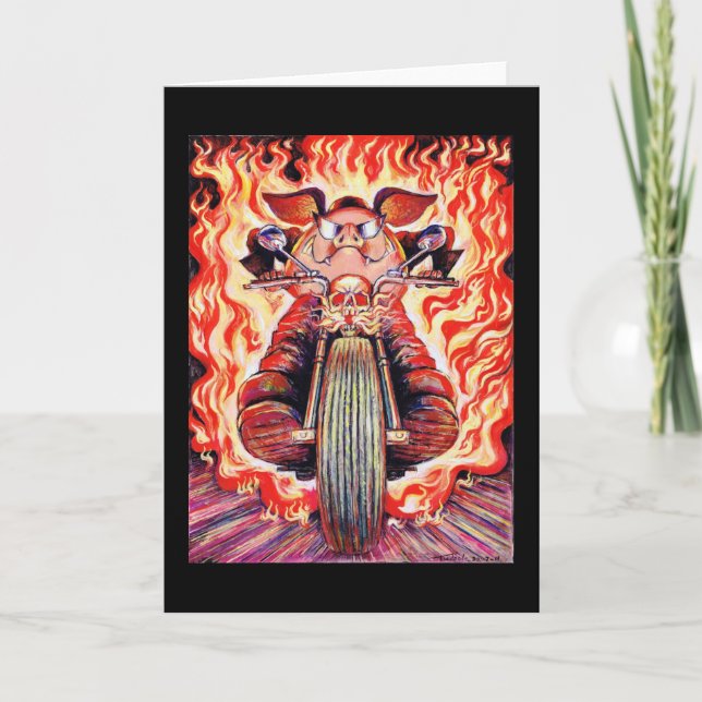 Carte de voeux Hog Roast (Devant)