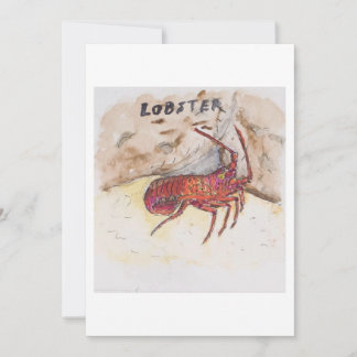 Carte de vœux homard