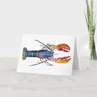 Carte de voeux, homard