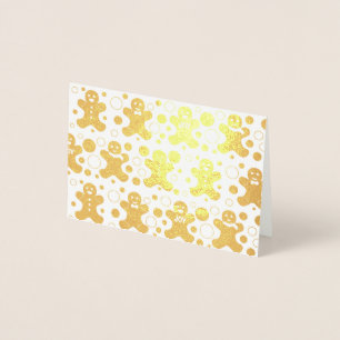 Carte de voeux Hommes Gingerbread